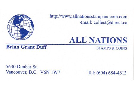 All Nations Stamp and Coin