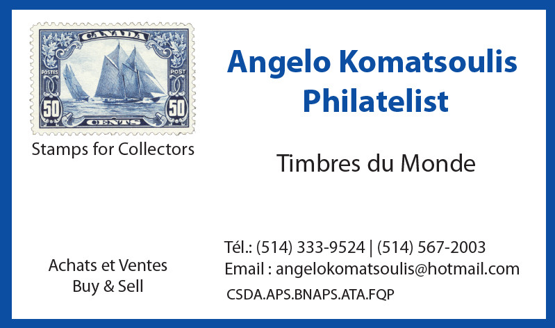 Angelo Komatsoulis Philatelist